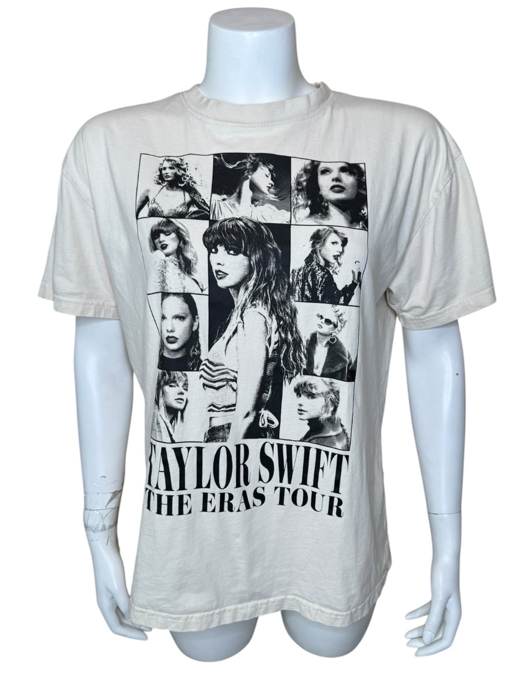 Taylor Swift The Eras Tour T-Shirt S Short Sleeve Tee Top Cream
